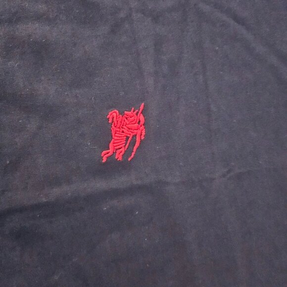 Burberry Men Tee Blue Cotton Crew Neck Short Sleeve T Shirt Size XL Authentic - Picture 6 of 12